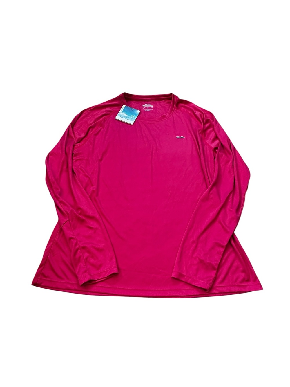 WILLIT Size XL UPF 50+ Sun Protection Long Sleeve Shirt Pink Outdoors Hiking